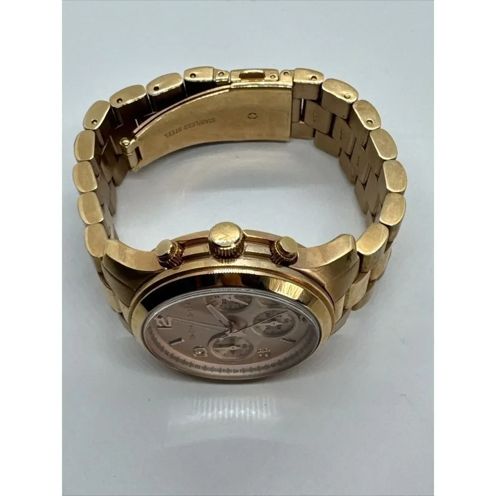 Michael Kors Runway MK5128 Women's Rose Gold-Tone Analog Dial Watch JNA717